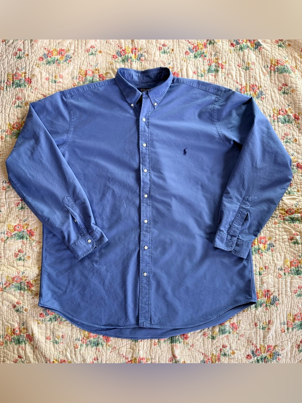 Polo Ralph Lauren Oxford Shirt Men’s 2XLT Blue Button Down Long Sleeve